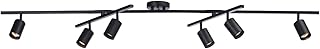 GLOBE Electric 59463 6-Light Track Lighting, Matte Black Finish, Center ...