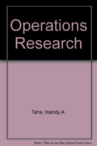 Operations Research 002946501X Book Cover
