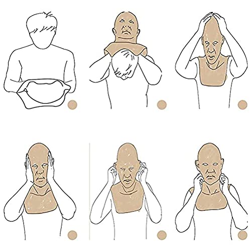 Boxwizard Realistic Old Man Mask Latex Mask for Carnival Halloween Cosplay Party Costume Masquerade