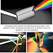 Kanayu 12 Pack Clear Triangular Prism Optical Glass Triple Prism for Photography Effects Physics Teaching Light Spectrum Optics(2.5 Inch)