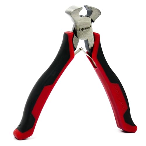 INGDAUM® Endschneider 4 Zoll/ca. 100 mm als Kneifzange, Kohlenstoffstahl poliert, zum sauberen Schneiden von Adern und Drähten (Endschneider, poliert)
