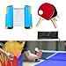FytStycale Table Tennis Equipment Set with Rackets and Balls, Retractable Net for Home Use, Blue