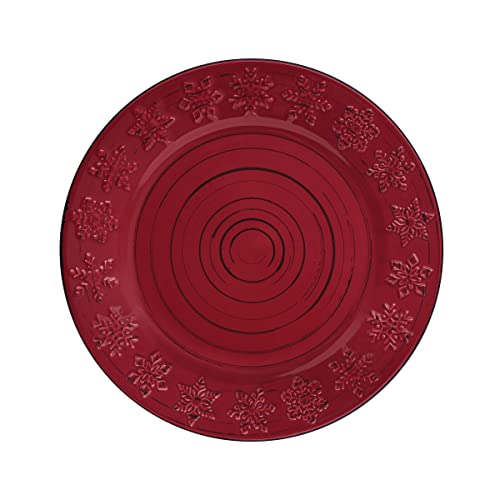 Pfaltzgraff Trellis Snowflakes 12 Piece Dinnerware Set, Service For 4, Red by Pfaltzgraff - Image 7