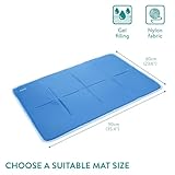 Navaris Kühlmatte für Hunde - Kühlmatte Hund - Selbstkühlende Hautiermatte mit Gel - Kühlmatte für Haustiere - Erfrischung für deinen Liebling - 60 x 90 cm - blau