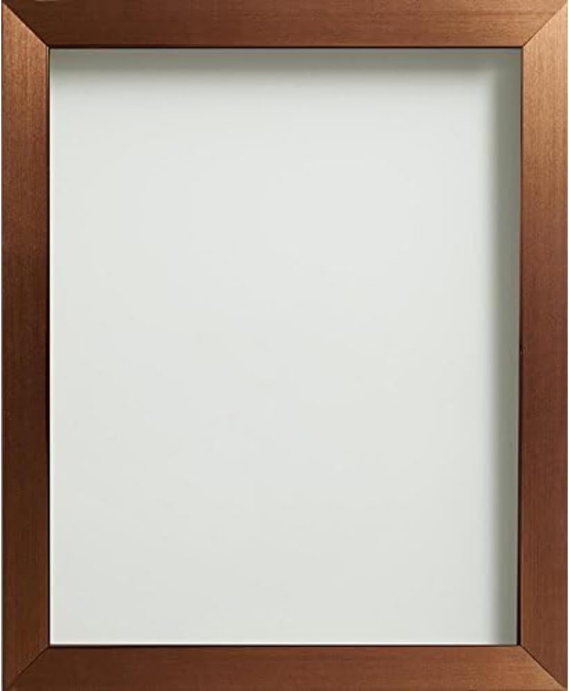 Frame Company Simpson Range Copper Picture Photo Frame, 12x10 inch *Choice of Sizes and Colours* Fitted with Real Glass