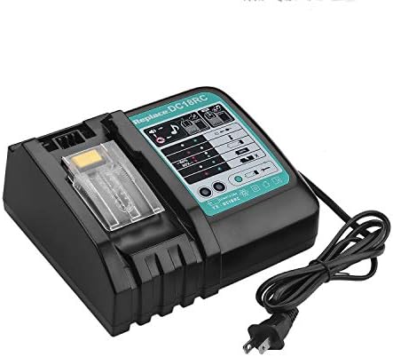 Taupo DC18RC 3A Battery Charger for Makita 14.4V-18V Lithium-ion Battery BL1830 BL1840 BL1850 BL1815 BL1860 BL1440 BL1415 with LED Screen