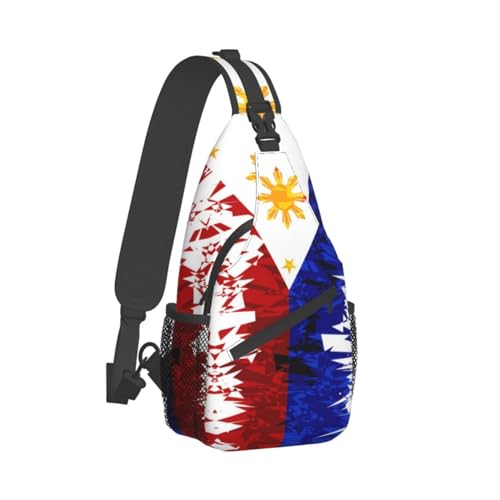 Philippines Shoulder Bag Filipinos Sling Backpack Daypack Casual Philippines Hiking Bag Philippines Flag Backpack Bag2