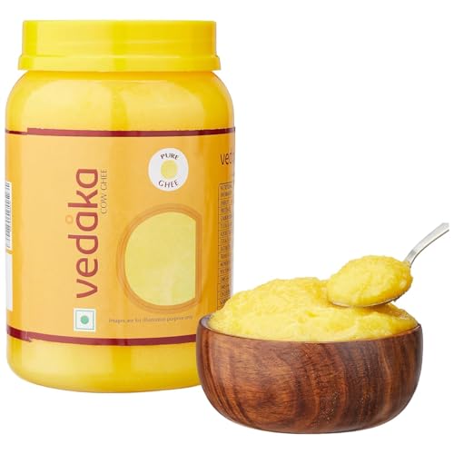 Image of Amazon Brand - Vedaka Cow Ghee | 1 L Jar | Rich Aroma