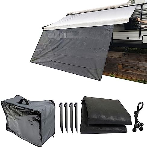 Splicing RV Awning Sun Shade Screen 9′ X 19’3" 600D Oxford Top