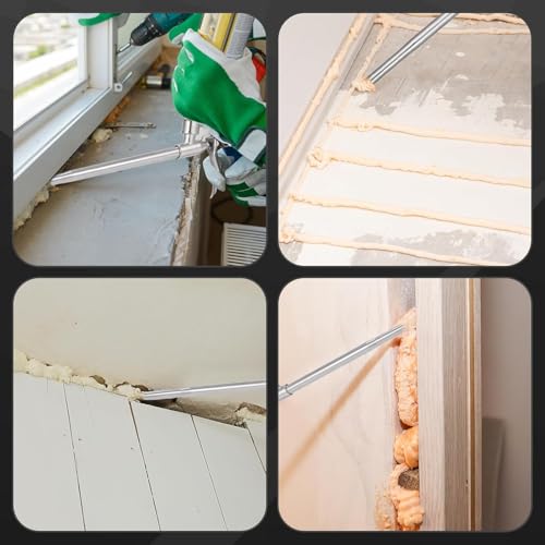 Regun Schaumpistole, Bauschaumpistole, PU Expanding Foam Gun Dosierpistole aus Metall für Heimwerker und Profi zum Verfüllen Abdichten