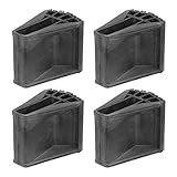 ULTECHNOVO Ladder Feet Covers, 4pcs Non Slip Extension Ladder Feet Rubber Pads Cover Rubber Security Bumpers Replacement