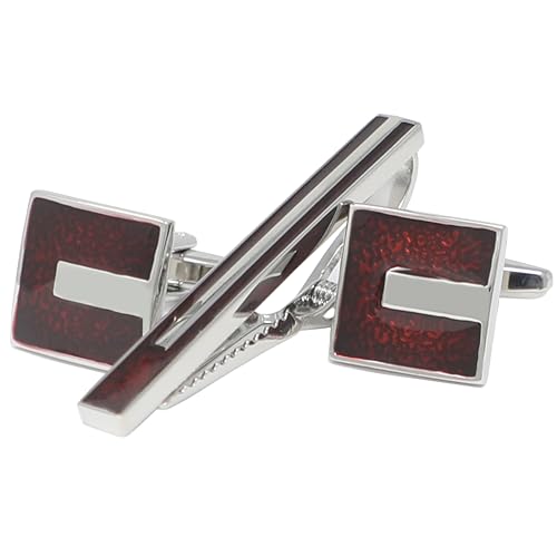 Cufflinks And Tie Clip Set Men Wedding Accessory Gift Father's Day Birthday Cuff Links Tie Bar