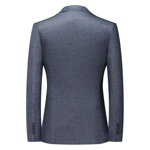 Men Slim Blazer Suit Casual Business Wedding Hosting Anti-Wrinkle No Ironing Jacket3