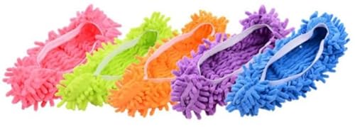 LYHQPOIJF Mop Shoe Covers, Slip-on Shoe Covers, mop Head Covers, Floor polishing Shoes, One-size-fits-all, White Edge Blending