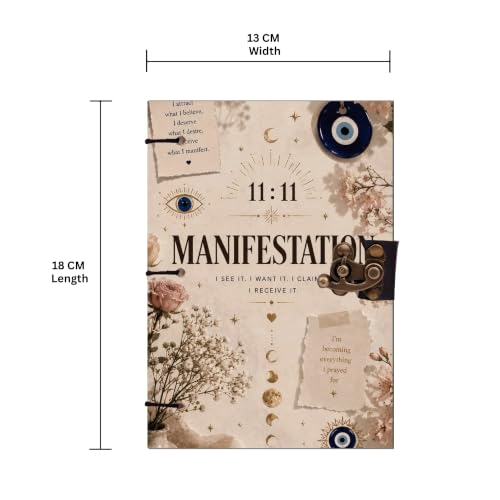 Image of Manifestation 4 Diary Notebook 7x5 Inch 160 Pages Unruled Journal for Writing