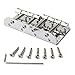 Zinc 4 String Bridge For Fender Precision Jazz Bass Guitar Chrome 201B-4 Badass Accessory