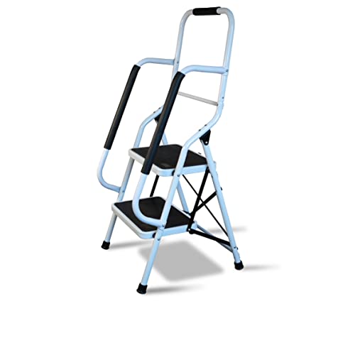 Taburete portátil para el hogar con escalones anchos de seguridad 2