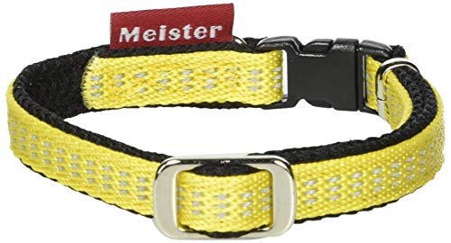Meister(マイスター) 首輪 M0750Y/BK クッションカラー 黄×黒 SS サイズ