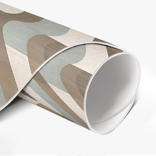 Tapis de sol vinyle durable et élégant au design géométrique épuré