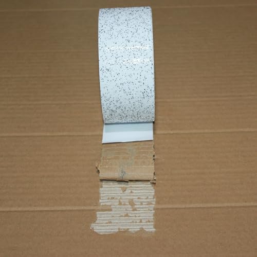 Image of Anti Slip Tape 2 Inch Wide, Waterproof Grip Adhesive Heavy Duty High Traction Friction for Indoor /Outdoor Steps (17 Ft /White-Black).