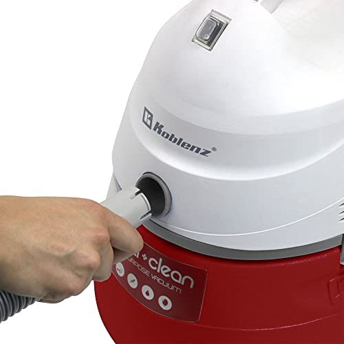 Koblenz Wd-355K2 Portable Wet-Dry-Blow Vacuum, 3 Gallon 2.0Hp Designer Series, Red,White 5 Year Warranty #TOP4
