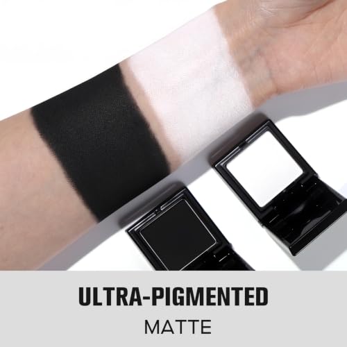 UCANBE Black and White Eyeshadow Palette Kit, Matte Black White Eye Shadow... - Image 3