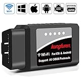 [EINFACHER GEBRAUCH] Einfach das OBD2 Diagnosegerät den OBDII-Anschluss anschließen und die Zündung anschalten und das Gerät startet die Fehleranalyse.