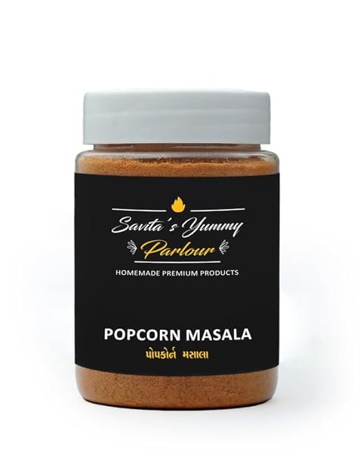 Image of Savita's Yummy Parlour Popcorn Masala - 100g | Homemade Premium Spice Blend | Tangy & Spicy Seasoning for Popcorn, Snacks & Fries