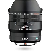 Pentax FA 21mmF2.4ED Limited DC WR Black Ultra-Wide-Angle Single Focus Lens [for use with Full Frame DSLR ] Limited, machined Aluminum Barrel, 28040