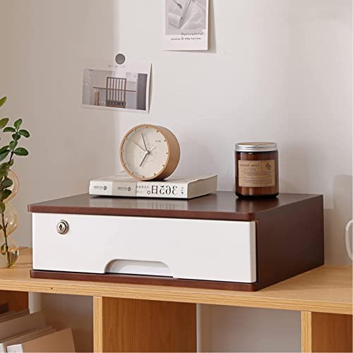 Archivador de madera con puertas con cerradura para oficina en casa, escritorio Sto Slish, archivador seguro y diseño funcional