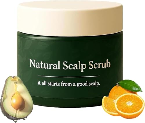 2Pcs Lissima Natural Scalp Scrub,Deep Cleansing & Nourishing Exfoliating,Moisturizing and Comfortable,Relieve Itchy Scalp & Dandruff, Gentle Formula, for All Hair Types