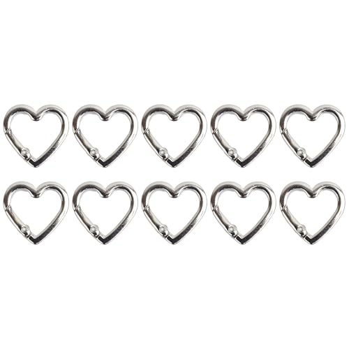 prendre 10�Z�b�g �L�[�z���_�[ �`���[�� �n�[�g�^ 2�T�C�Y �I�ׂ� ���킢�� �X���[���T�C�Y 21mm 25mm ���� �t�b�N �i�V���o�[/��T�C�Y10�j PR-HCARAST-25-SV