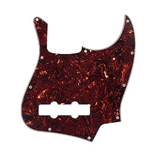BIPROS Compatible avec Les vis US 10 Trous 4 Cordes Standard Jazz Bass Pickguard Scratch Plate (Color : 4 Ply Brown… - Les Beatles, Paul McCartney, John Lennon, RIngo Starr, George Harrison