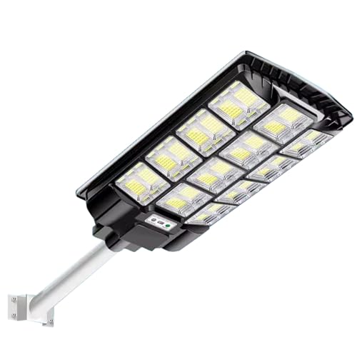 JCHENGS Solar Street Light IP66 Waterproof street solar light multiple Lighting Modes, Motion Sensor Wall Lights,for Basketball Court Parking Lot (Color : Black, Size : 180000W-40000LM)