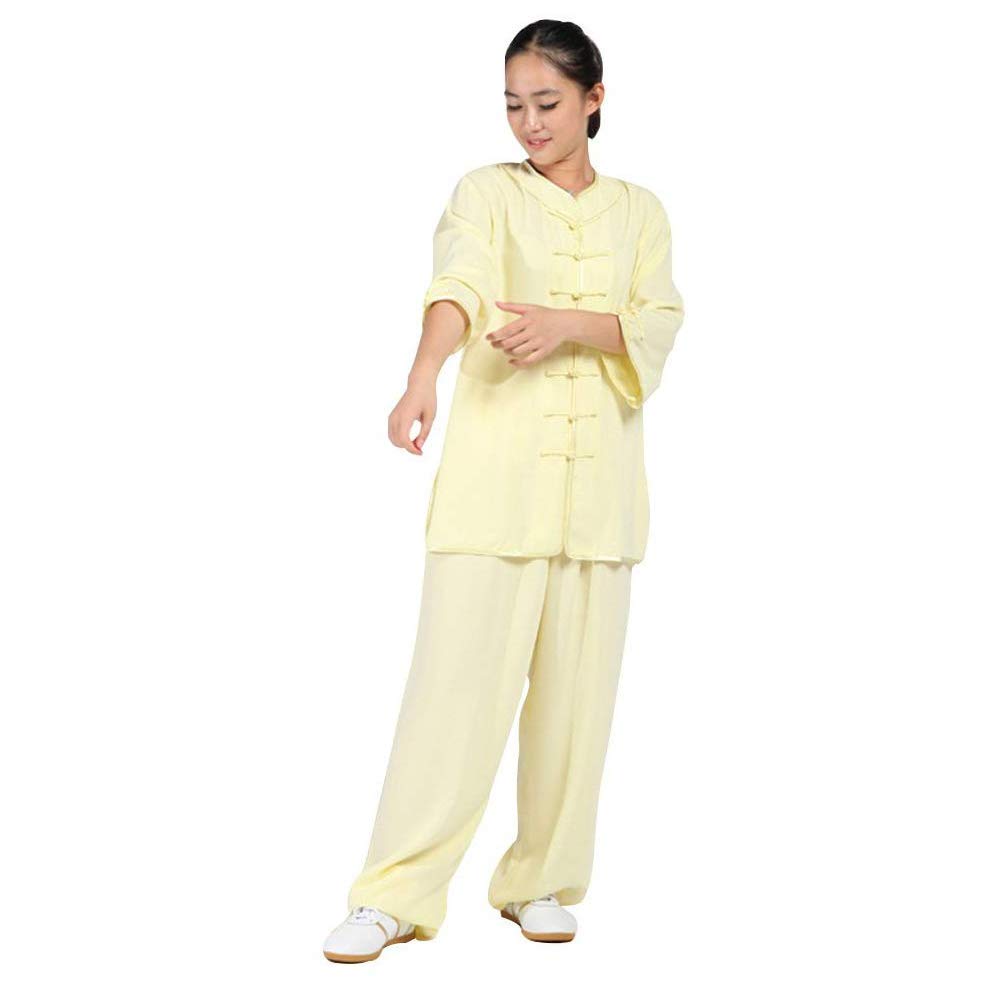 Uniforme de Tai Chi pour femmes tenue d'arts martiaux à manches mi-longues