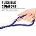 Downtown Pet Supply Braided Poly Slip Lead Dog Leash, 24 Pack, 5' Long - Universal Dog Slip Leash with Metal O Ring - Durable for Groomers, Shelters, Rescues, Vets, or Doggy Daycares