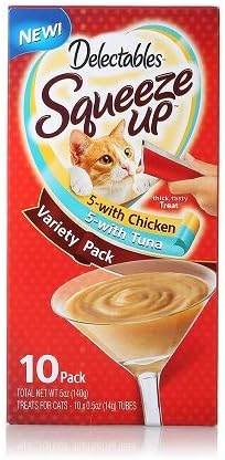 Delectables 2-Packs Squeeze Up Variety Pack 5-with Chicken,5-with Tuna