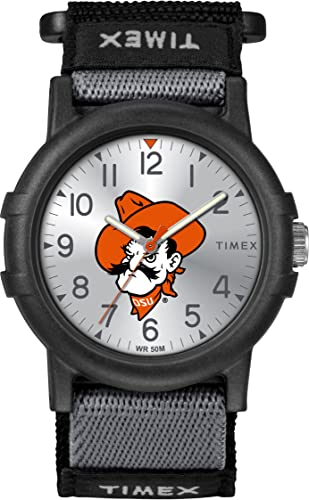 Image of Timex Unisex Collegiate Recruit 38mm Watch - Tennessee Volunteers with Black Fabric Strap