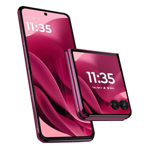 Motorola RAZR 60 Ultra 5G 2025 (Pantone Cabaret) International Version | XT2551-6 | 512GB + 16GB RAM Dual-SIM (Nano, eSIM) Unlocked Android 15 Flip Smartphone
