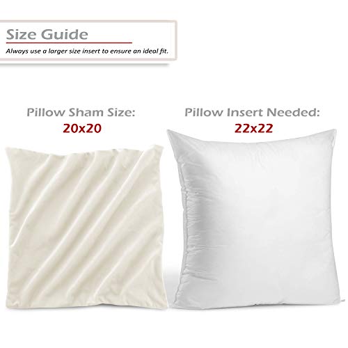 Nestl Throw Pillow Covers, Cozy Velvet Decorative Off White Pillow Covers 20 X 20 Inches, Soft Solid Couch Pillow Covers For Sofa, Bed And Car, Set Of 2 #TOP1