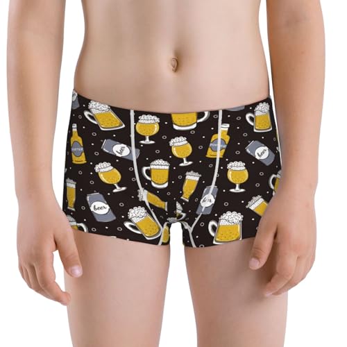 Boys' Cotton Boxer Brief Soft Underwear-Beer In A Bottle