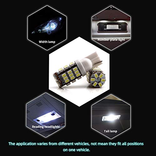 Grandview 10pz 501 W5W lampadine LED bianco freddo...