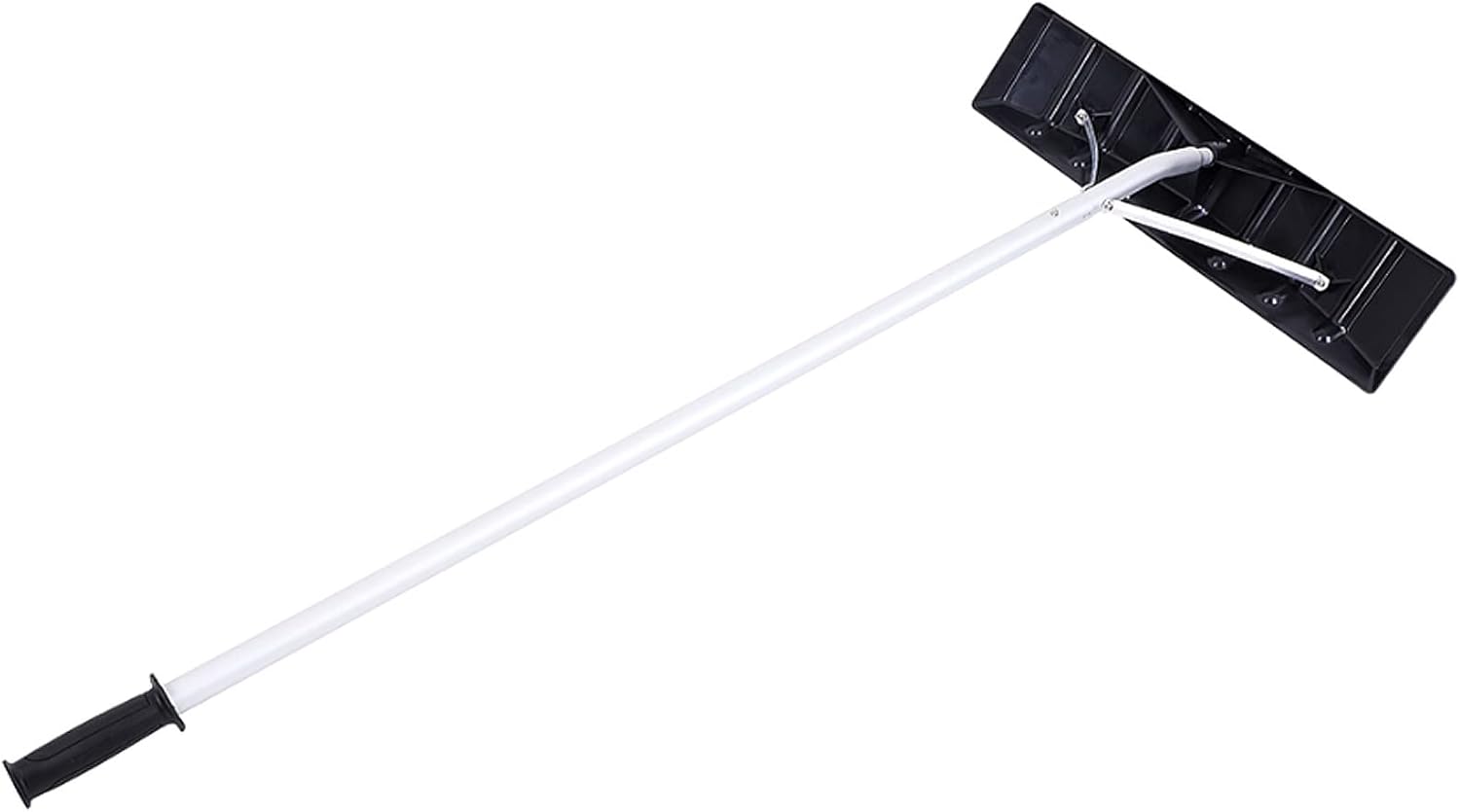 Telescoping Snow Roof Rake Extendable Scraper High Altitude Removal Tool Reinforced Point Support Head,Lightweight Roof Rake & Snow Remover Brush, Retractable Snow Shovel with Wheels, Durabl
