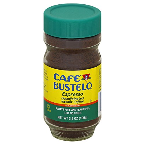 Café Bustelo Decaffeinated Instant Espresso 97% Caffeine Free, 3.5 Ounces, 4 Count image 2