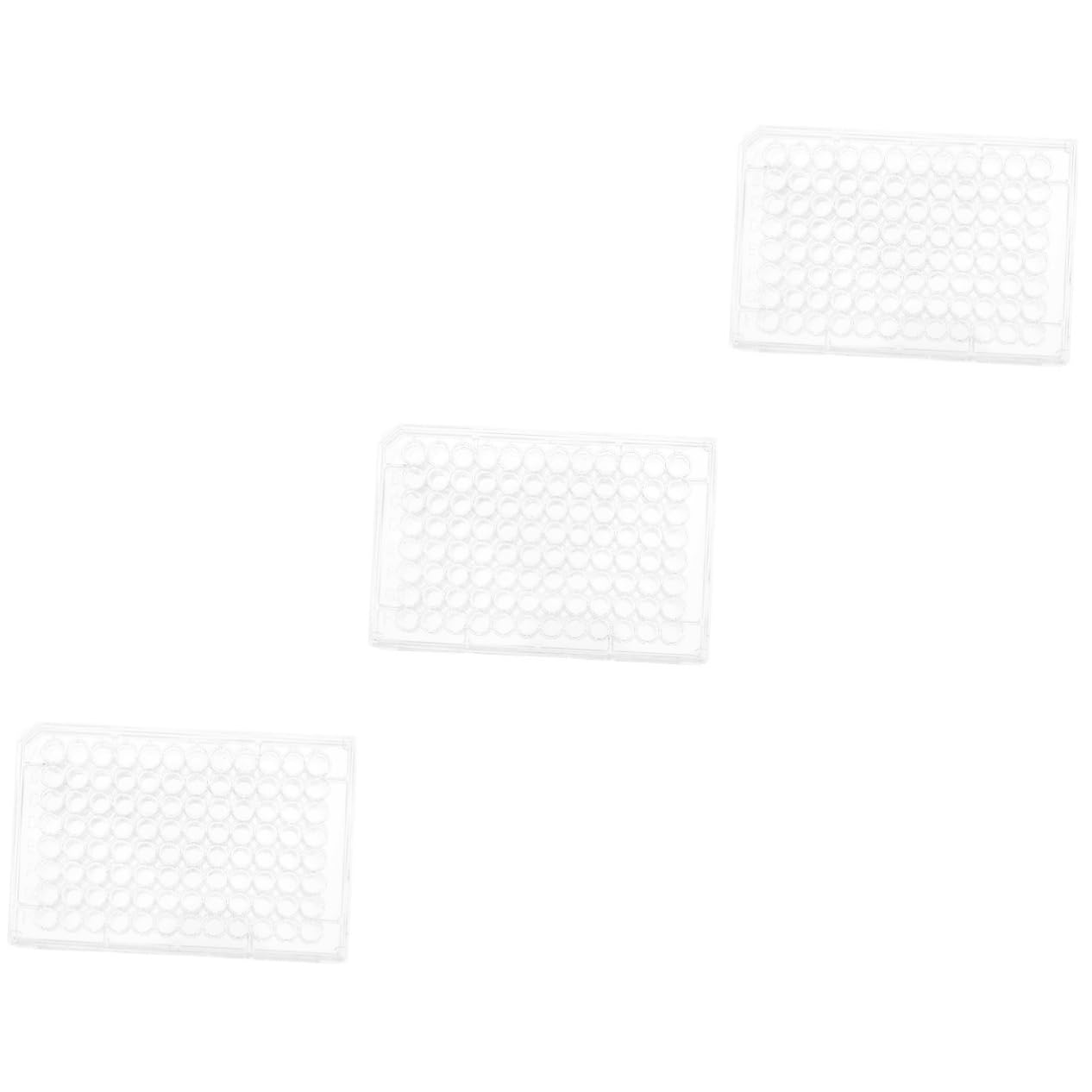 Mobestech Lot De 3 Plaques De Culture Cellulaire À 96 Trous Résistantes À La Chaleur Pour La Recherche Scientifique En Laboratoire