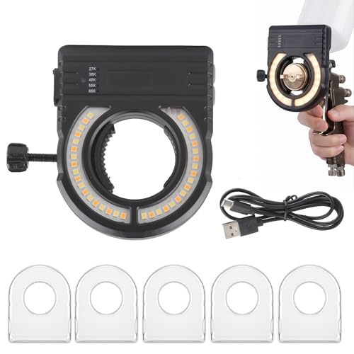 Universal Paint Spray Gun Light Rechargeable 500 lm LED 5 Color Temps