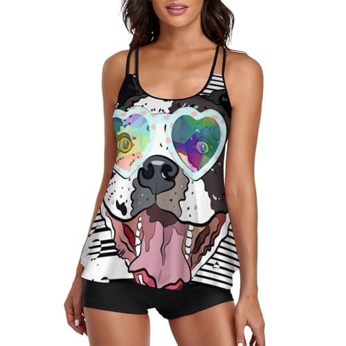 Short de garçon tankini bouledogue résout les frottements d'été