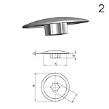  Abdeckkappen für Torx Schrauben TX20 grau Typ 2 LDPE 10 Stück