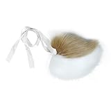 Zcargel Cosplay Rabbit Tail Plush Bunny Tail Cosplay Costume Bunny Tail for Halloween Costume Accessories, Type 7