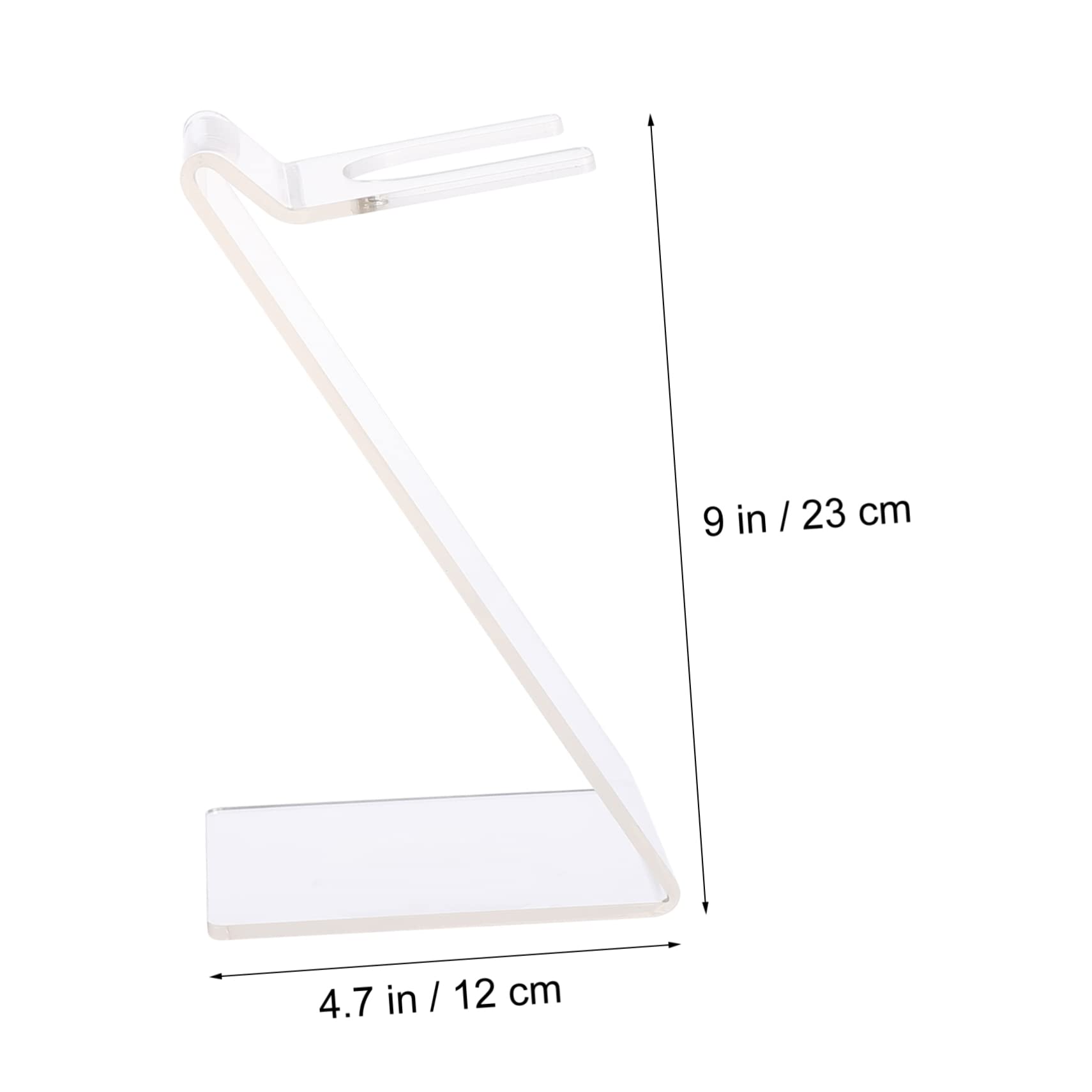 Didiseaon Hair Dryer Display Rack Hair Dryer Holder Glass Material Wall Mount for Salon and Home Use